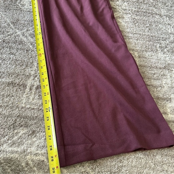 NWT Torrid Brushed Twill Wide Leg Pants Maroon 12R - Picture 5 of 9